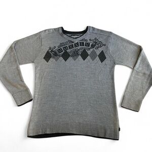 Gray Y2K sweater